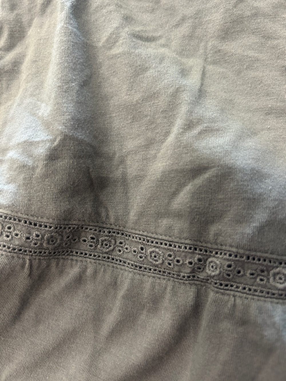 aerie Gray Ruffle Drawstring Mini Skirt-Small - Picture 7 of 7